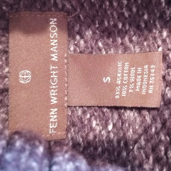 Fenn Wright Manson Ladies Turtleneck 3/4 Sleeve Tunic Sweater Small/Gray - Picture 6 of 8